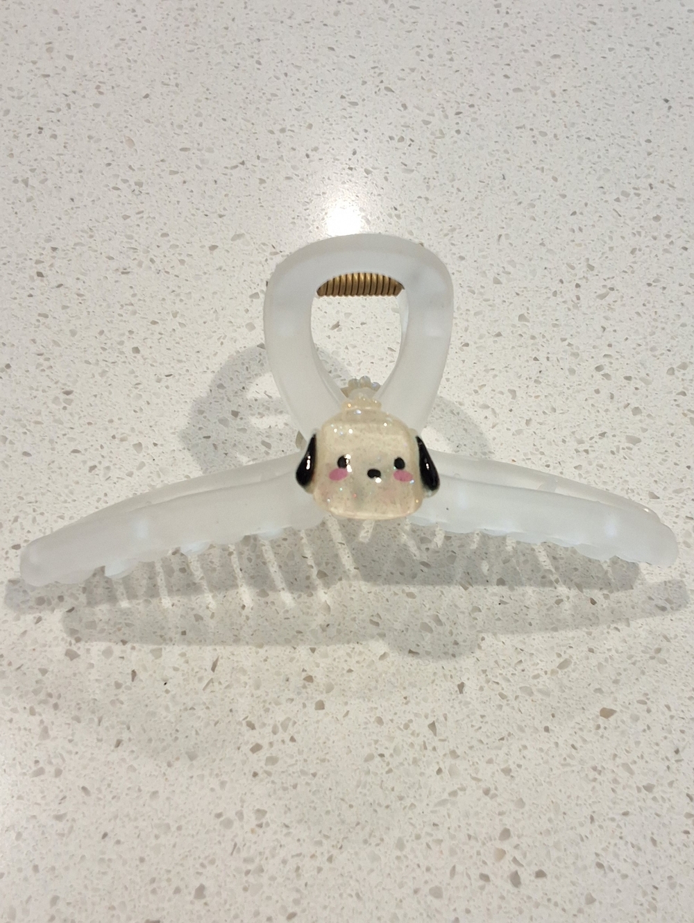 Pochacco Sanrio Frosted Hair Claw Clip Kawaii Cute, NEW
